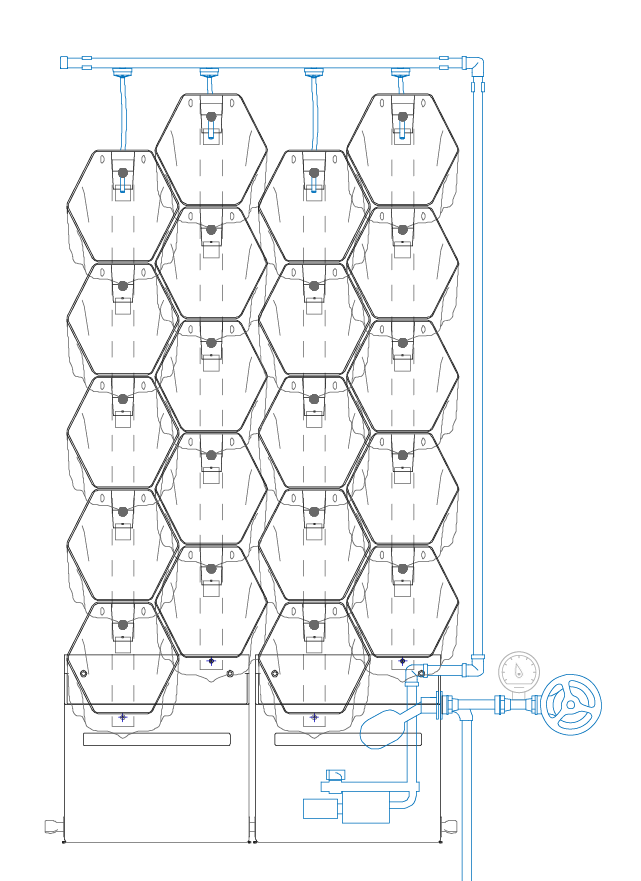 Greenwall Configuration Pump Water