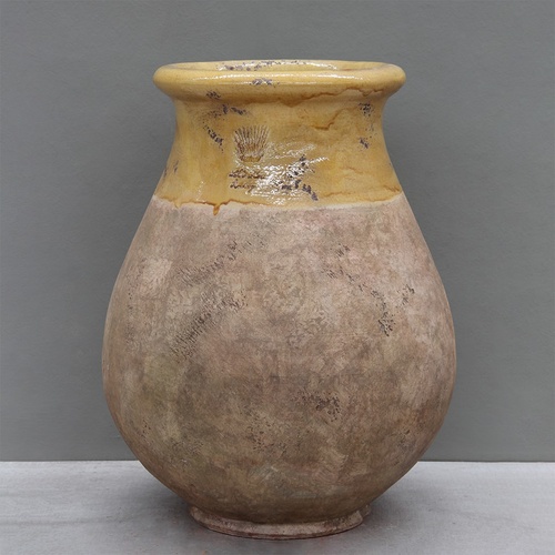 Aged Honey on Antiqued Base Biot Jar - D65cm x H80cm