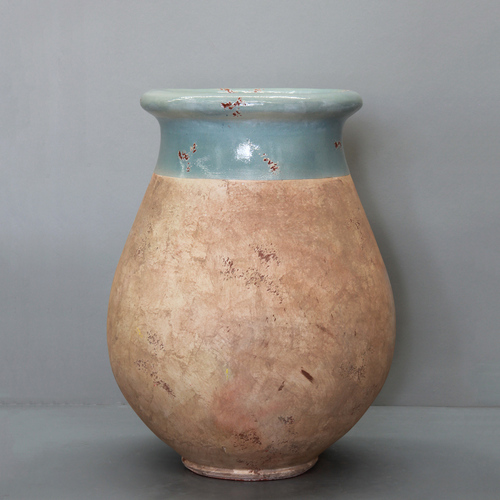 Celadon on Antiqued Base Biot  Jar - D65cm x H80cm