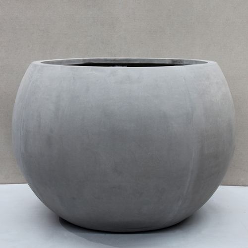 Grey Orb Planter